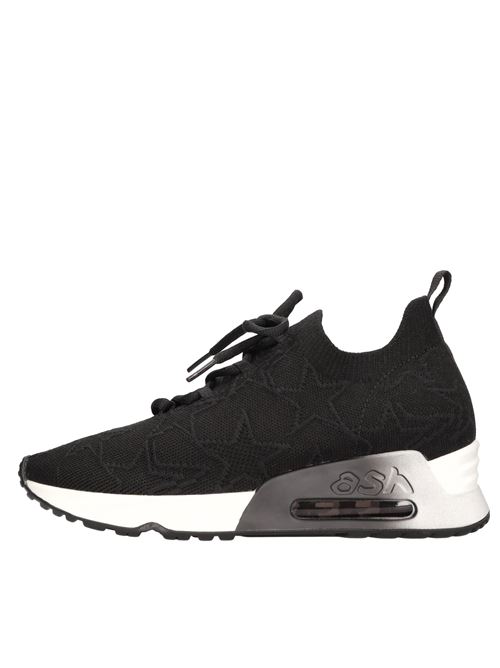 Sneakers modello Lucky in tessuto elasticizzato ASH | LUCKY STAR STAR KNITNERO